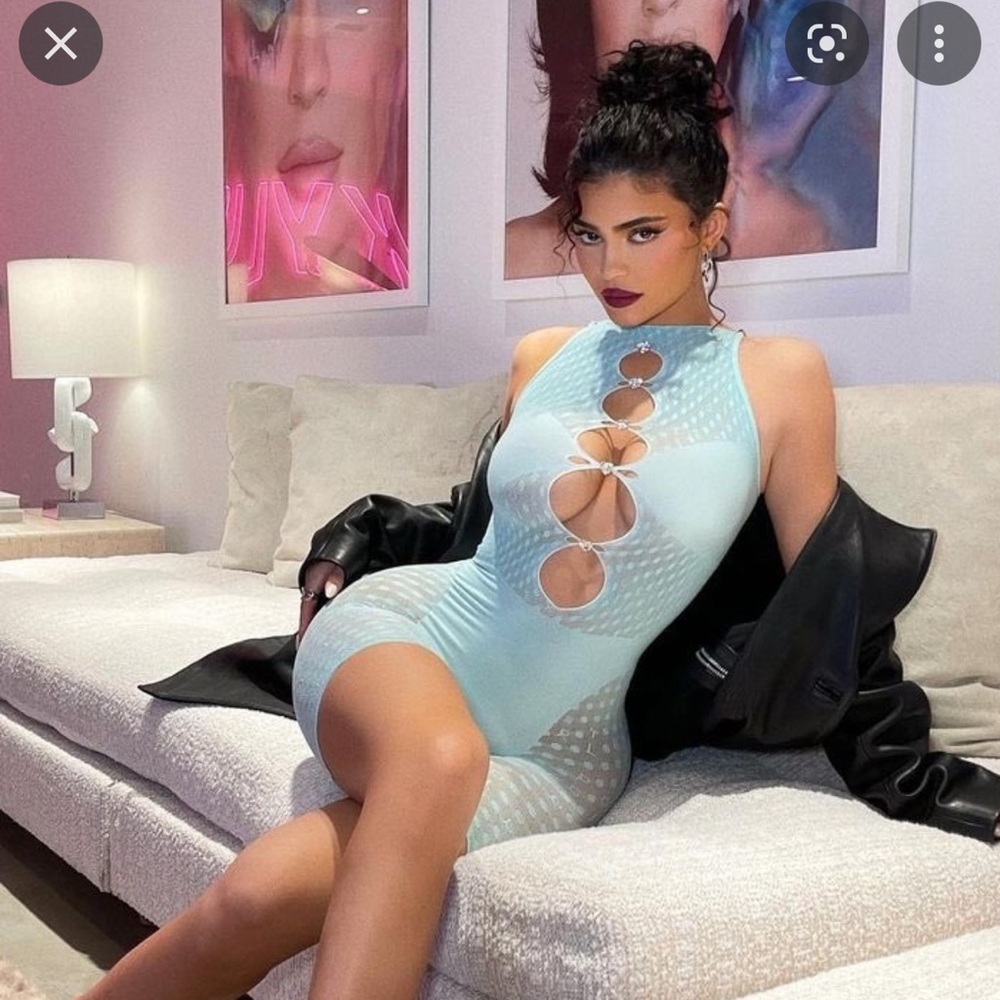 AS SEEN ON KYLIE JENNER - Poster Girl - Jetta Jumpsuit - Soft Turquoise